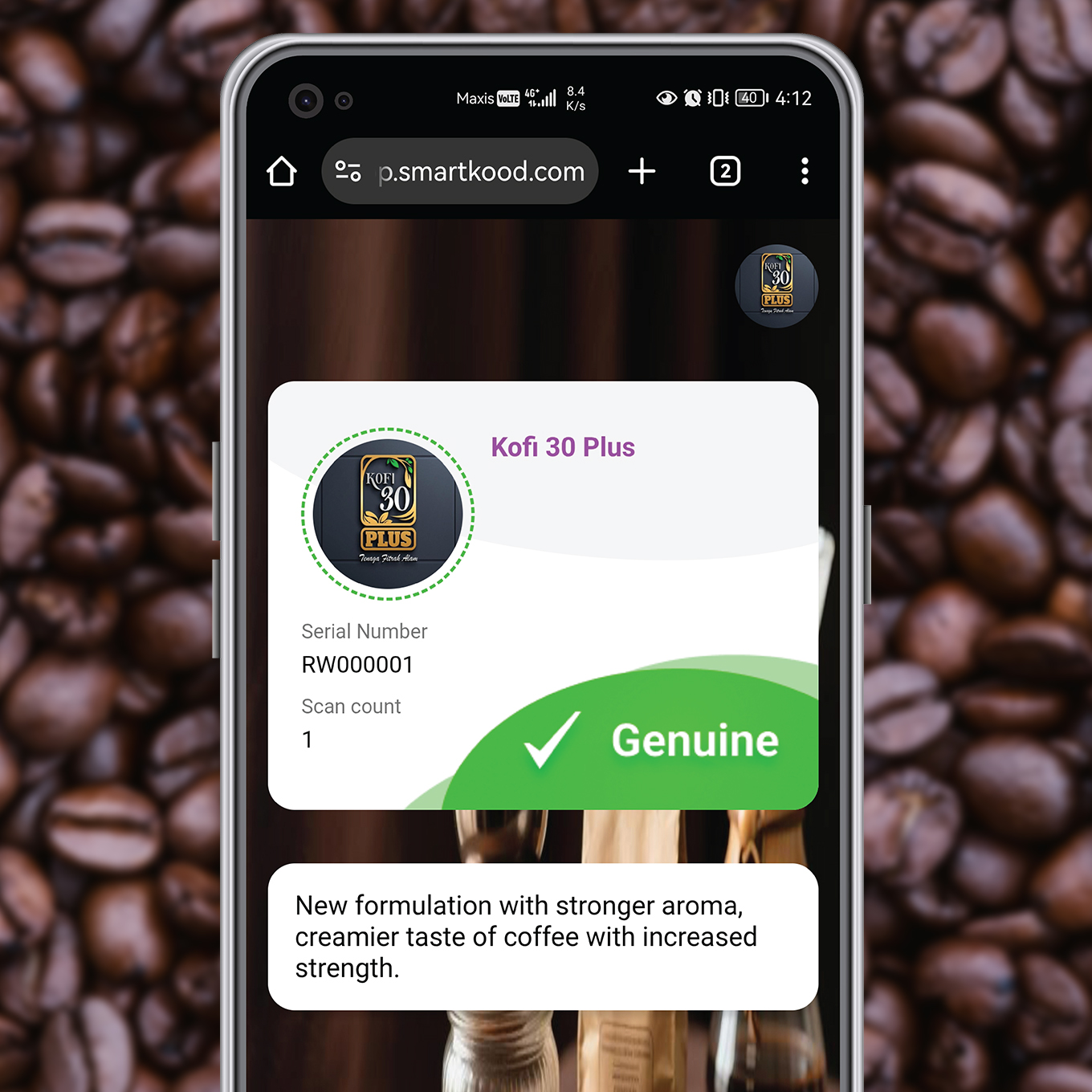 Kofi30 website verification reference